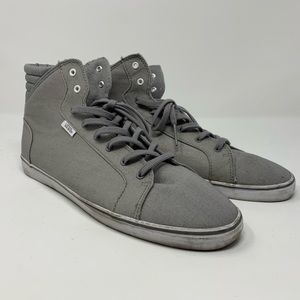 Vans high top gray size 10 Women/ Men 9